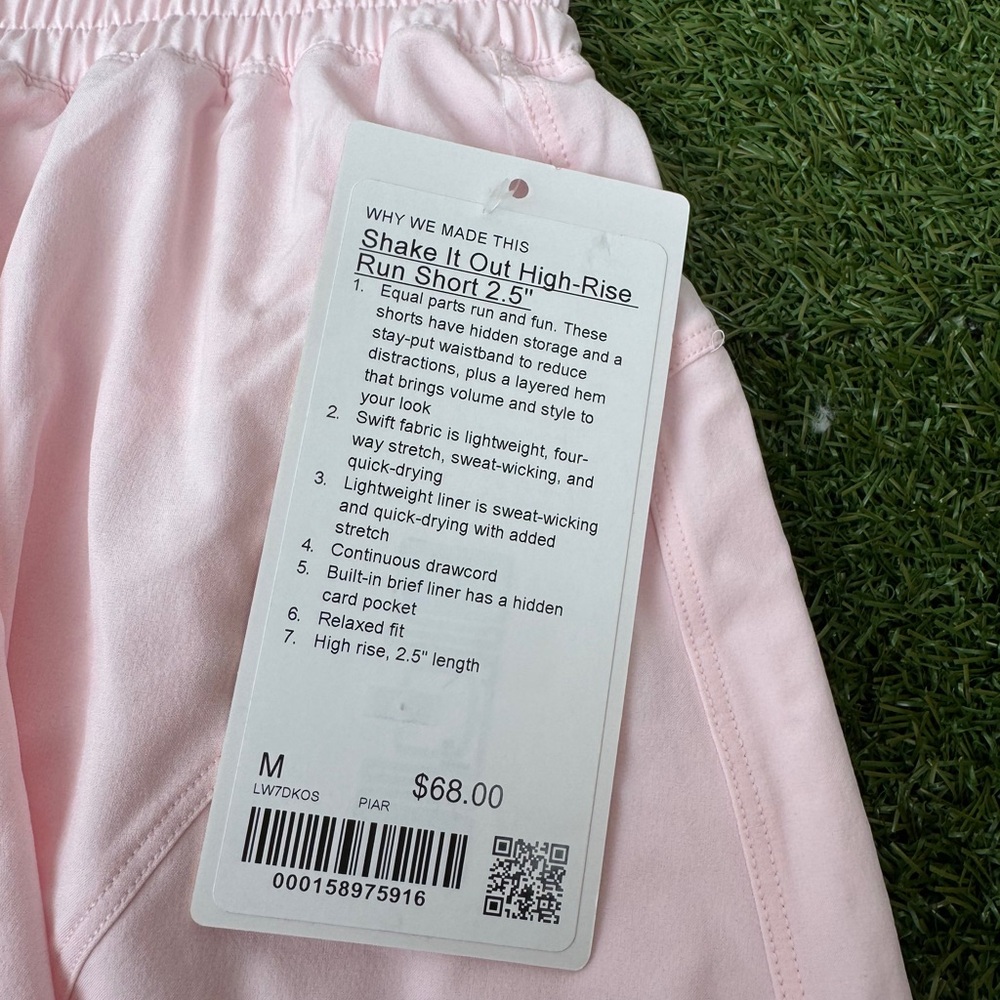 lululemon athletica Women's Light Pink Athletic Running Shorts - Picture 15 of 16